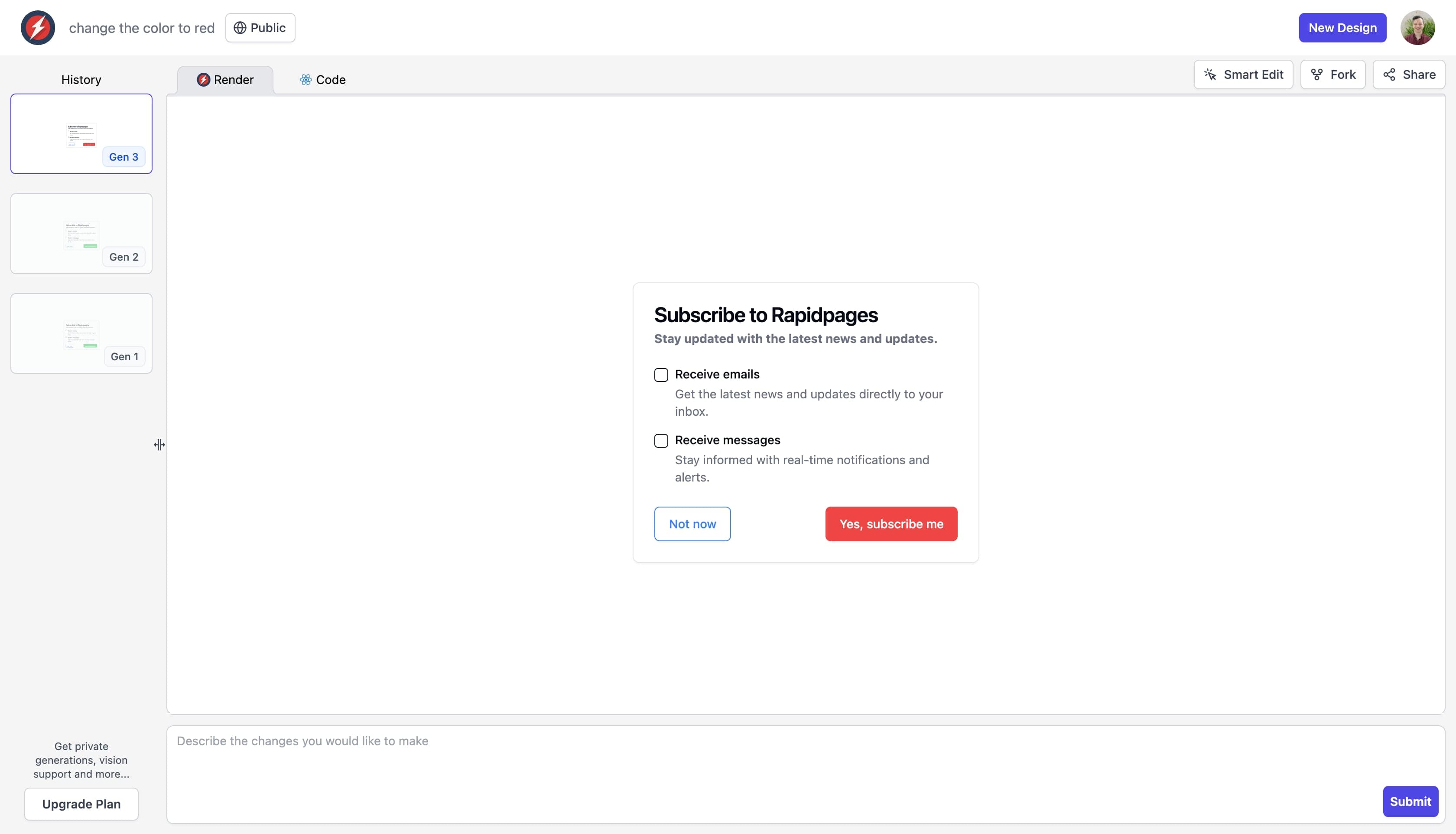 App screenshot